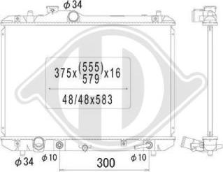 Diederichs DCM3108 - Радиатор, охлаждение двигателя autosila-amz.com