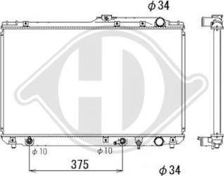 Diederichs DCM3175 - Радиатор, охлаждение двигателя autosila-amz.com