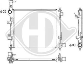 Diederichs DCM3814 - Радиатор, охлаждение двигателя autosila-amz.com