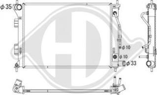 Diederichs DCM3739 - Радиатор, охлаждение двигателя autosila-amz.com