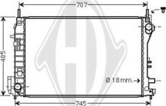Diederichs DCM2994 - Радиатор, охлаждение двигателя autosila-amz.com
