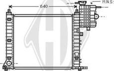 Diederichs DCM2410 - Радиатор, охлаждение двигателя autosila-amz.com