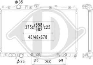 Diederichs DCM2478 - Радиатор, охлаждение двигателя autosila-amz.com