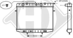 Diederichs DCM2593 - Радиатор, охлаждение двигателя autosila-amz.com