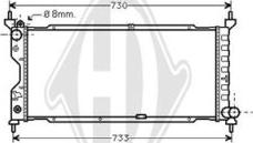 Diederichs DCM2597 - Радиатор, охлаждение двигателя autosila-amz.com