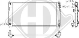 Diederichs DCM2543 - Радиатор, охлаждение двигателя autosila-amz.com