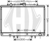 Diederichs DCM2504 - Радиатор, охлаждение двигателя autosila-amz.com