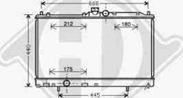 Diederichs DCM2521 - Радиатор, охлаждение двигателя autosila-amz.com