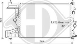 Diederichs DCM2695 - Радиатор, охлаждение двигателя autosila-amz.com