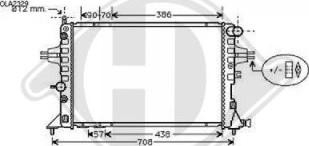 Diederichs DCM2647 - Радиатор, охлаждение двигателя autosila-amz.com