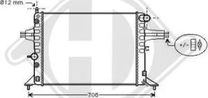 Diederichs DCM2633 - Радиатор, охлаждение двигателя autosila-amz.com