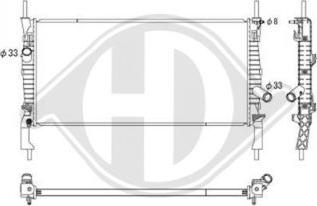 Diederichs DCM2092 - Радиатор, охлаждение двигателя autosila-amz.com