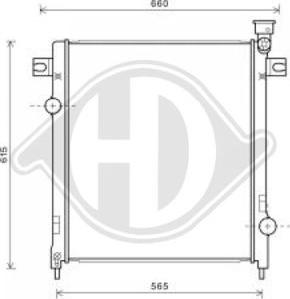 Diederichs DCM2121 - Радиатор, охлаждение двигателя autosila-amz.com