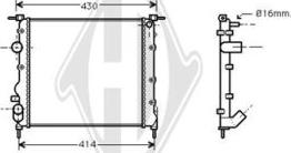 Diederichs DCM2898 - Радиатор, охлаждение двигателя autosila-amz.com