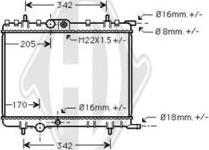 Diederichs DCM2809 - Радиатор, охлаждение двигателя autosila-amz.com