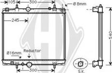 Diederichs DCM2800 - Радиатор, охлаждение двигателя autosila-amz.com