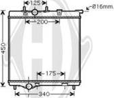 Diederichs DCM2808 - Радиатор, охлаждение двигателя autosila-amz.com