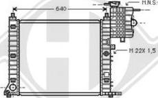 Diederichs DCM2368 - Радиатор, охлаждение двигателя autosila-amz.com