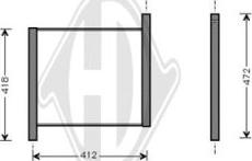 Diederichs DCM2304 - Радиатор, охлаждение двигателя autosila-amz.com