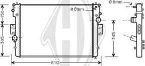 Diederichs DCM2298 - Радиатор, охлаждение двигателя autosila-amz.com