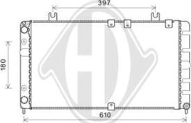 Diederichs DCM2207 - Радиатор, охлаждение двигателя autosila-amz.com