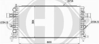 Diederichs DCM2700 - Радиатор, охлаждение двигателя autosila-amz.com