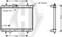 Diederichs DCM2785 - Радиатор, охлаждение двигателя autosila-amz.com