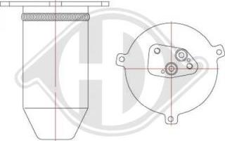 Diederichs DCT1035 - Осушитель, кондиционер autosila-amz.com