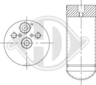 Diederichs DCT1030 - Осушитель, кондиционер autosila-amz.com