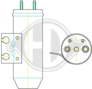 Diederichs DCT1184 - Осушитель, кондиционер autosila-amz.com