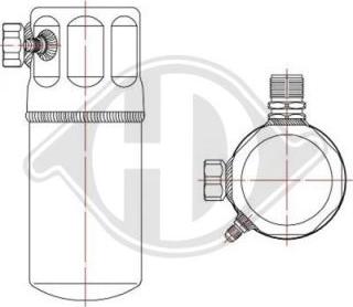 Diederichs DCT1254 - Осушитель, кондиционер autosila-amz.com