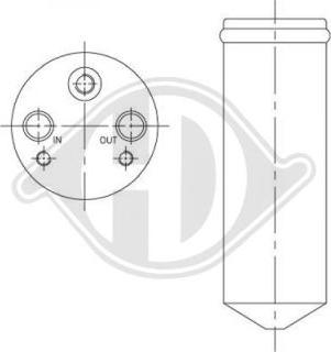 Diederichs DCT1255 - Осушитель, кондиционер autosila-amz.com