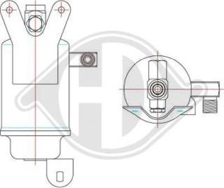 Diederichs DCT1267 - Осушитель, кондиционер autosila-amz.com