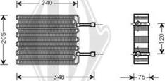 Diederichs DCV1045 - Испаритель, кондиционер autosila-amz.com