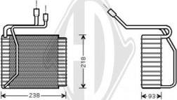Diederichs DCV1047 - Испаритель, кондиционер autosila-amz.com