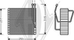 Diederichs DCV1059 - Испаритель, кондиционер autosila-amz.com