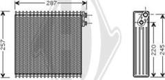 Diederichs DCV1117 - Испаритель, кондиционер autosila-amz.com