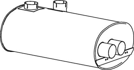 Dinex 55301 - Средний / конечный глушитель ОГ autosila-amz.com
