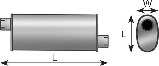 Dinex 50337 - Средний глушитель выхлопных газов autosila-amz.com