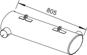 Dinex 64343 - Средний / конечный глушитель ОГ autosila-amz.com