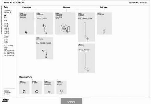 Dinex 128001001 - Система выпуска ОГ autosila-amz.com