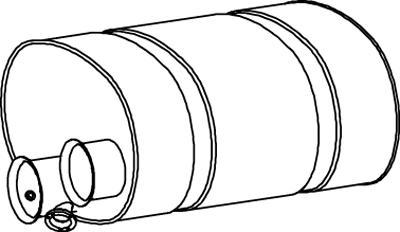 Dinex 80392 - Средний / конечный глушитель ОГ autosila-amz.com