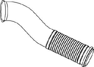 Dinex 82251 - Передняя труба с улучшенной гофрой D2S+ (нерж AISI 304) autosila-amz.com