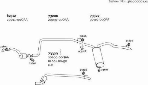 Dinex 362000002_01 - Система выпуска ОГ autosila-amz.com