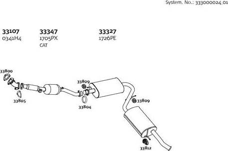 Dinex 333000024_01 - Система выпуска ОГ autosila-amz.com