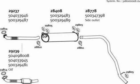 Dinex 328000006_04 - Система выпуска ОГ autosila-amz.com