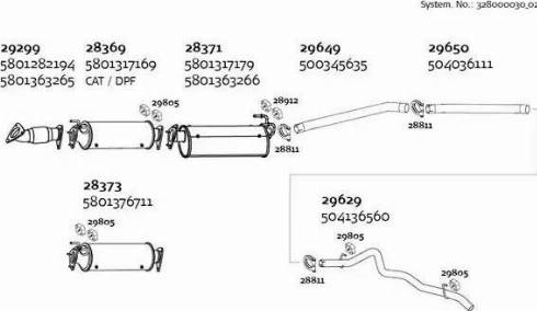 Dinex 328000030_02 - Система выпуска ОГ autosila-amz.com