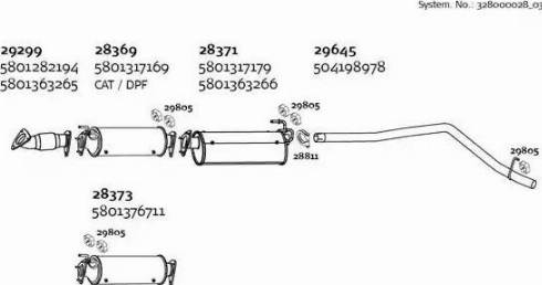 Dinex 328000028_03 - Система выпуска ОГ autosila-amz.com