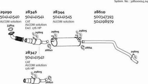 Dinex 328100014_04 - Система выпуска ОГ autosila-amz.com