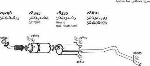 Dinex 328100015_04 - Система выпуска ОГ autosila-amz.com